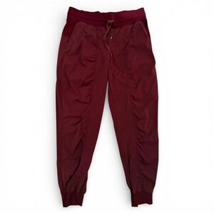 Lululemon Align Ribbed Jogger Pants Burgundy Size‎ 10 Athleisure